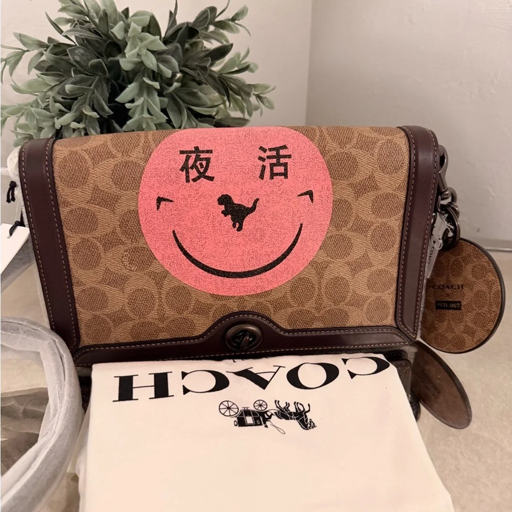 Coach X Rexy Yeti Out Riley Bag With Charm1